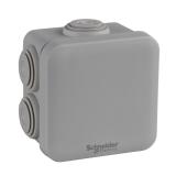 Kopplingsdosa IP55 klick lock grå kabeltätning, Schneider