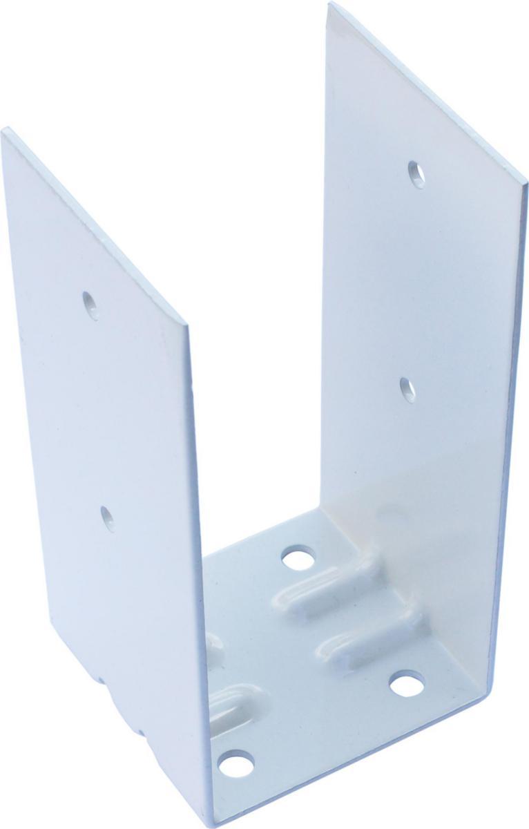 Stolpfundament, golvfäste - STOLPFUNDAMENT GOLV VIT 71X71 MM