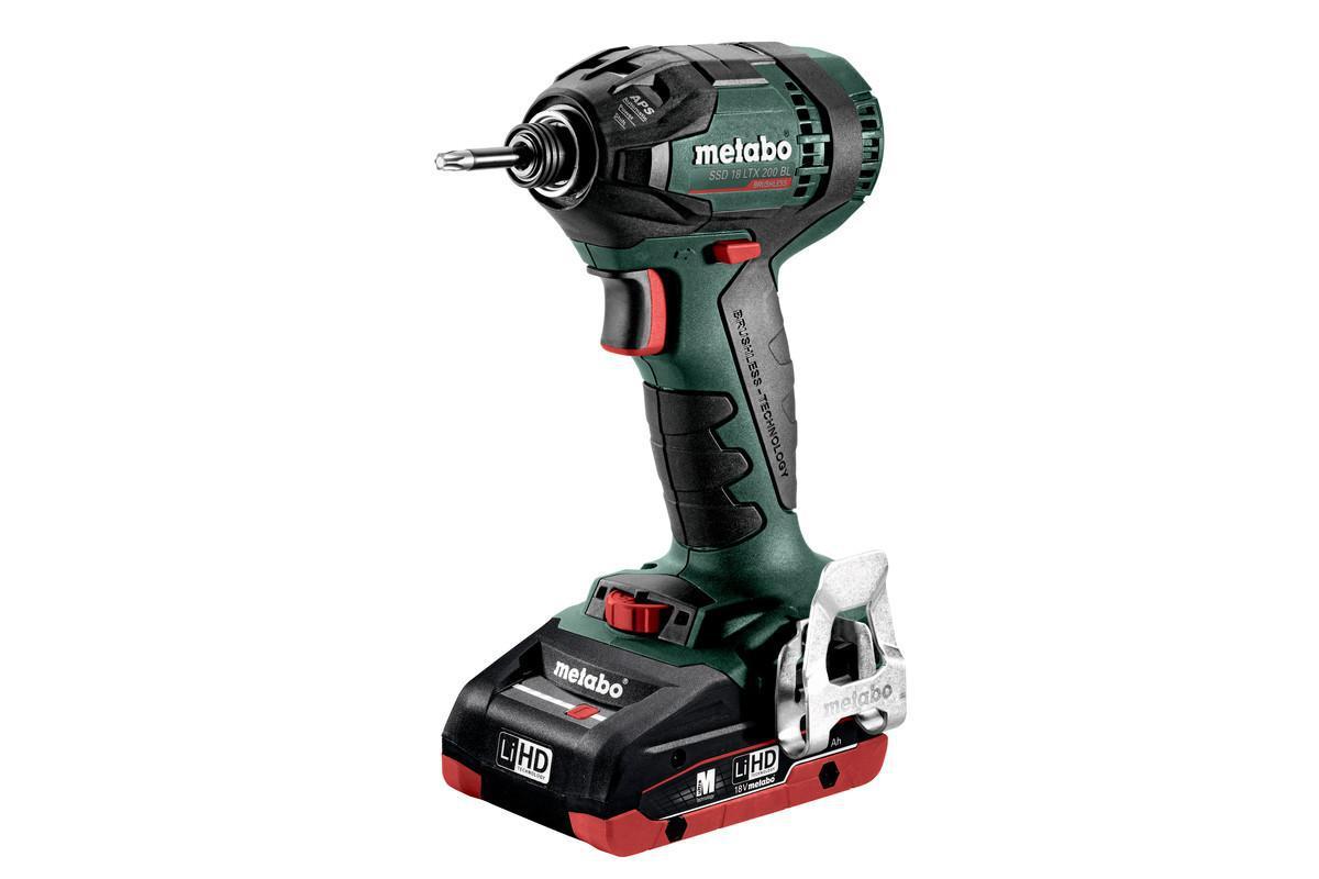 Slagskruvdragare Metabo SSD 18 LTX 200 BL - SLAGSKRUVDRAGARE METABO SSD18 LTX 200BL 18V M-BOX 2X4AH-LIHD