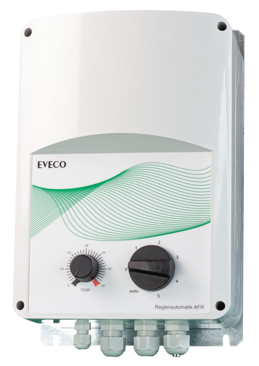 Temperaturreglering AFR25, Eveco - LUFTVÄRMARSTYRNING. AUTO. 5-STEG IP54. 2.5A