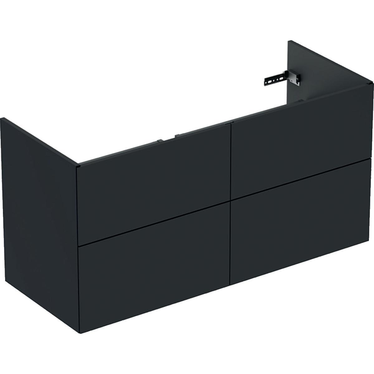 Ifö Elegant Underskåp med 4 lådor - IFÖ ELEGANT UNDERSKÅP M 4LÅDOR B=120,H=60,T46.6CM,SVART MATT
