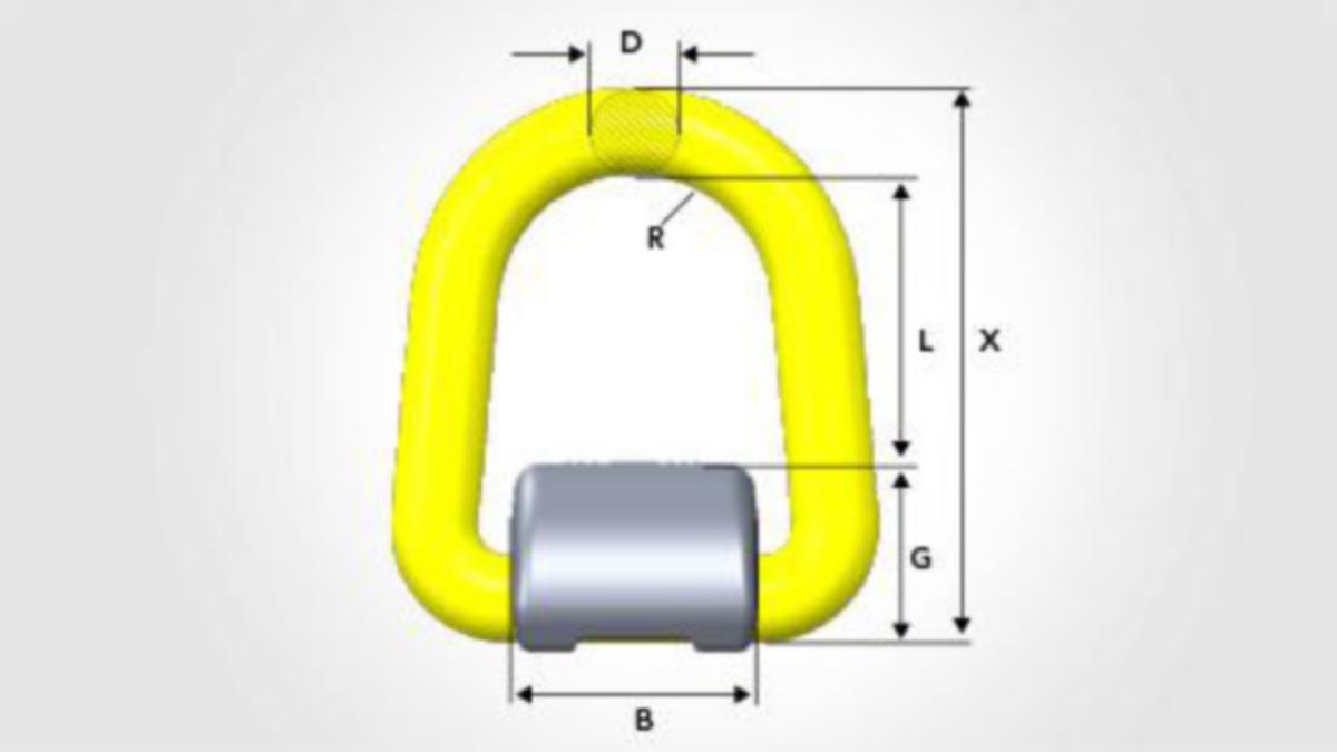 Lyftfäste GrabIQ WLP - LYFTFÄSTE GRABIQ WLP-2.5T KL10 SVETSBAR MED FJÄDER WLL 2.5 T