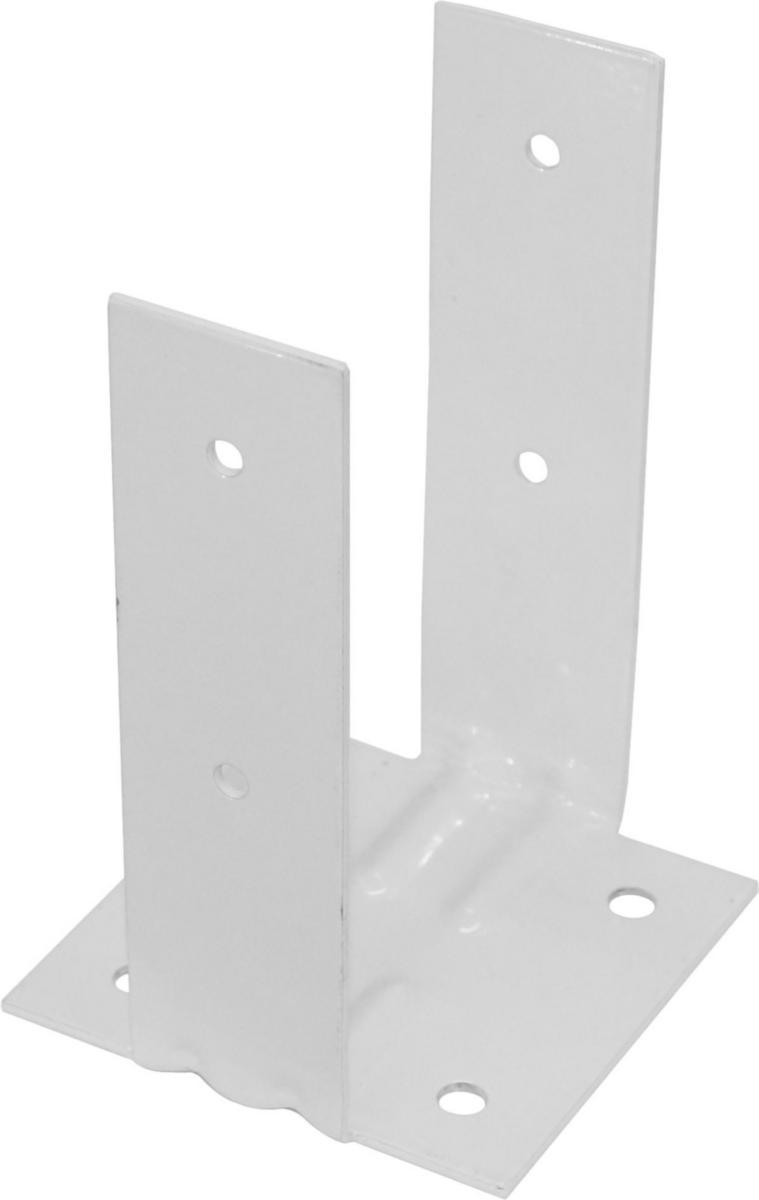 Stolpfundament, stolpsko, golv - STOLPFÄSTE ALTAN BULTBART VIT 95X95X150 MM