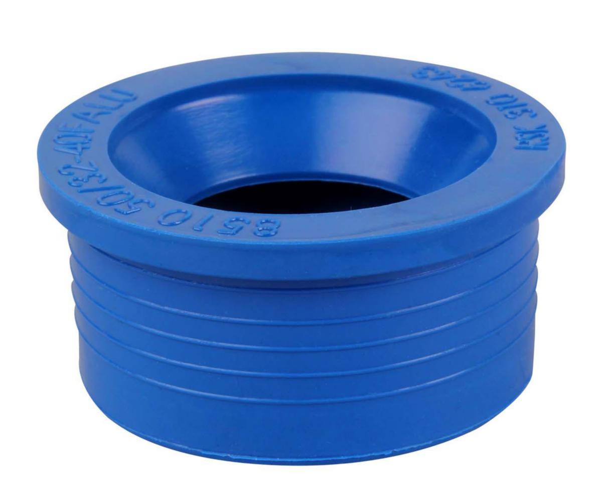 Gumminipplar för 50 mm HT, 58 mm MA och 2" N-rör, Faluplast - 50/32-40 GUMMINIPPEL FP 85109 BLÅ