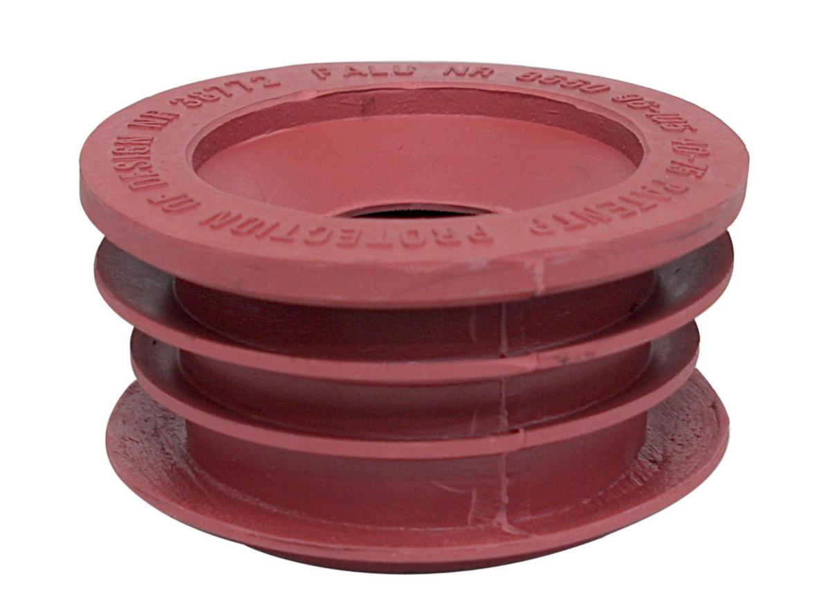 Gumminipplar för 3" N-rörmuff, slätända i 4" N-rör, 110 mm MA-PVC-rör, Faluplast - 96-120/50-75 GUMMINIPPEL NR 85509 BRUN