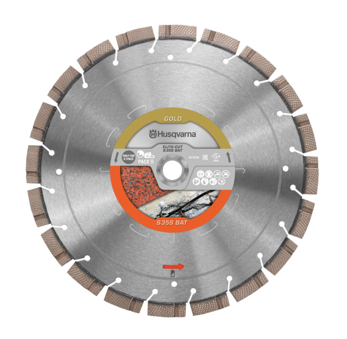 Diamantklinga Husqvarna Elite-Cut S35S PACE - DIAMANTKLINGA HUSQVARNA E-CUT 300MM GRANIT