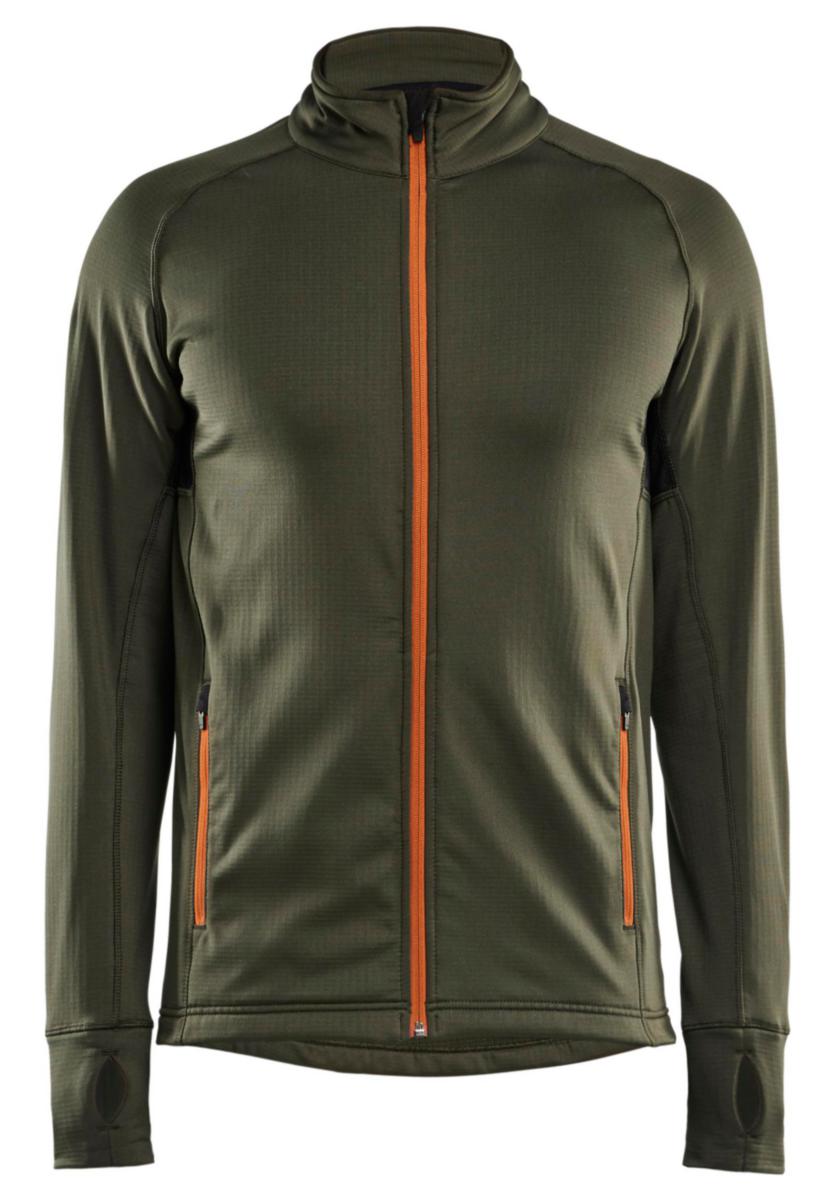 Fleecejacka Blåkläder 4735-2539 Striker - FLEECEJACKA BLK 4735-2539 SKOGSGRÖN/ROST STL S