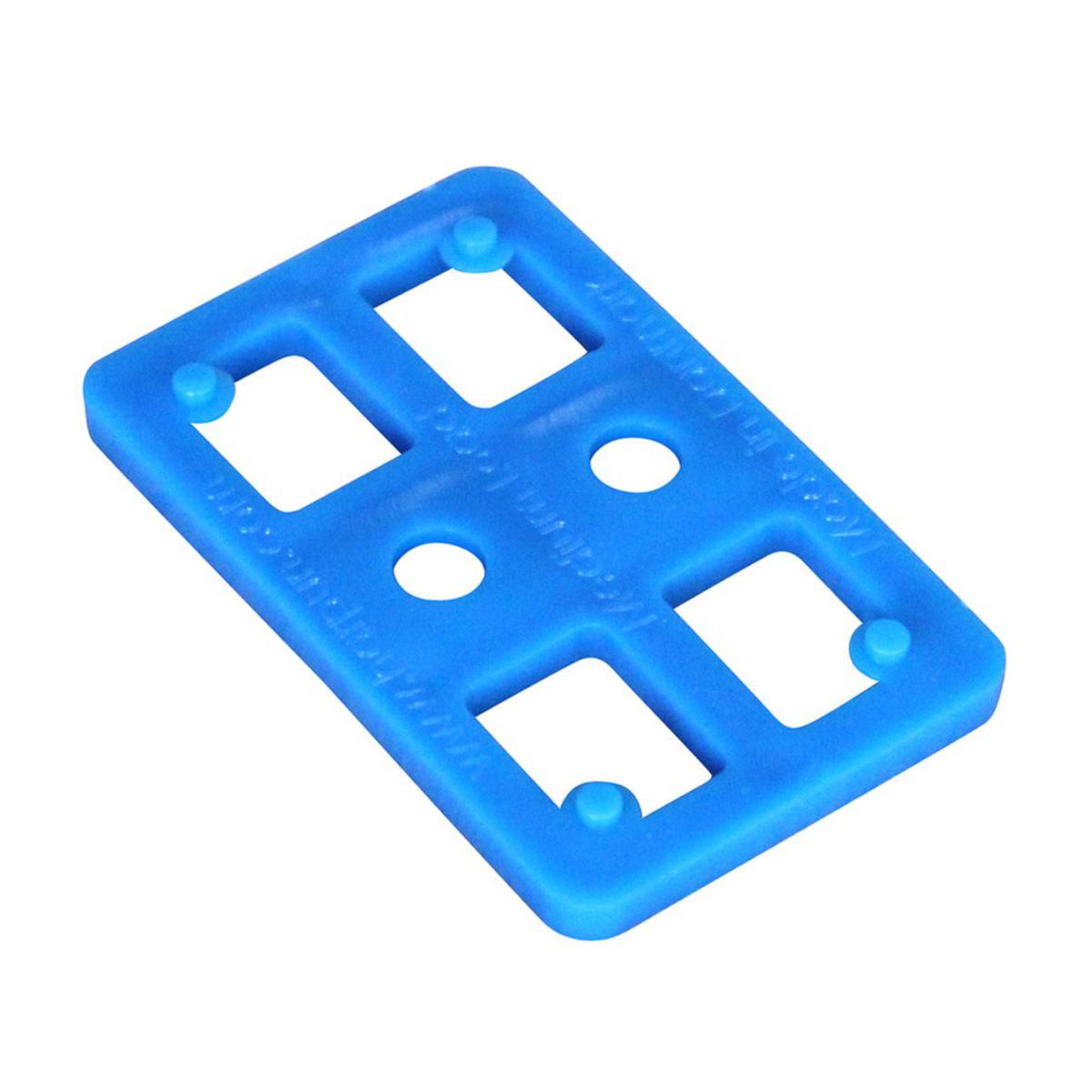 Pallbricka plast våffla 80x50 - PALLBRICKA  PLAST VÅFFLA 5MM 80X50X5MM BLÅ FRP=500ST