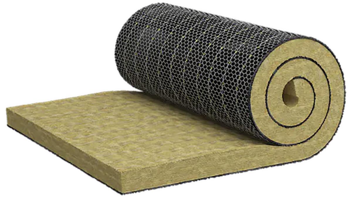 Brandmatta Conlit Fire Mat svart, Rockwool - BRANDMATTA CONLIT SVART 50MM 1000X3800 3.8M2/FRP(34.2M2/P)