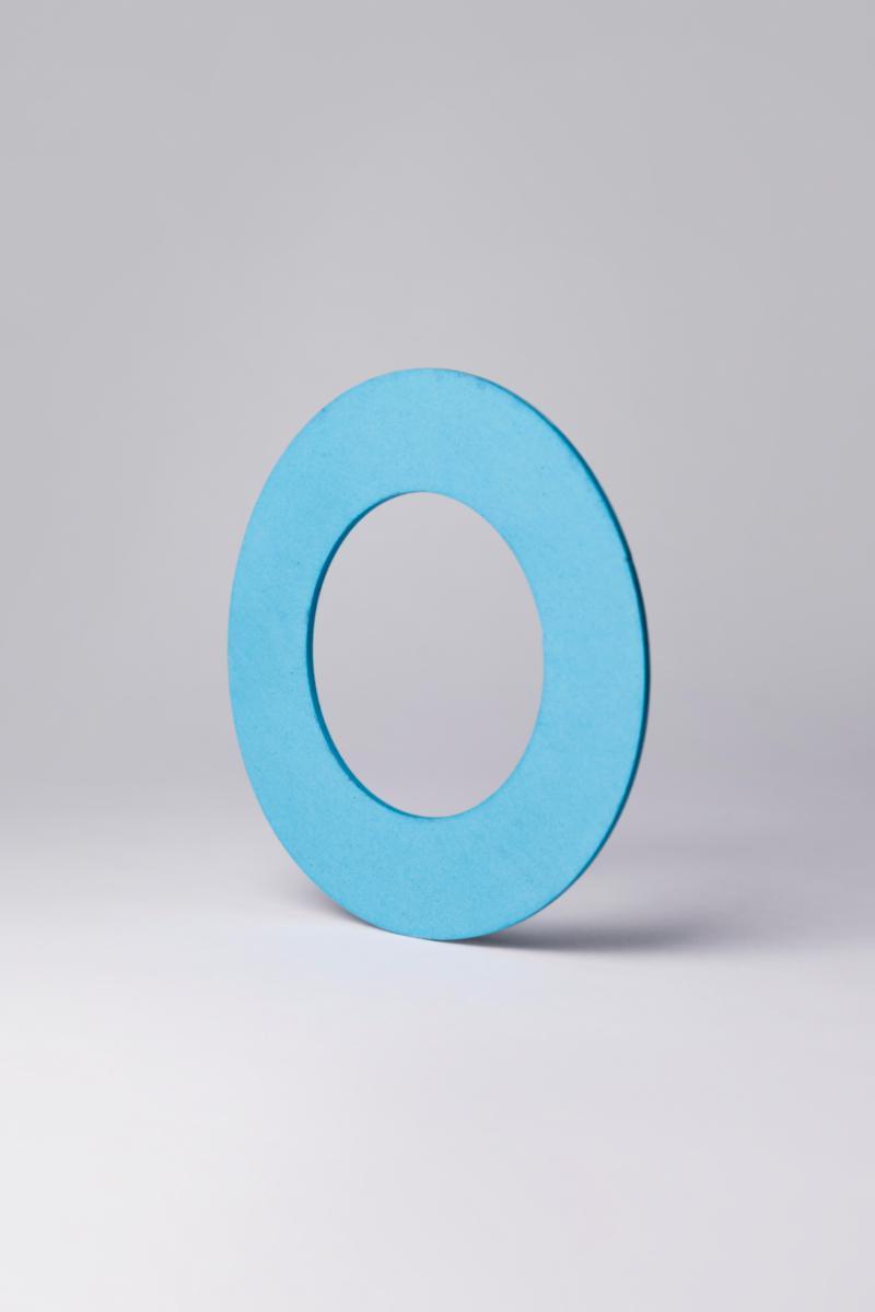 Flänspackning Multiflon Blue, EN1514-1 IBC - DN80 MULTIFLON BLUE PN10-40 89x142x1,5mm, EN1514-1 IBC