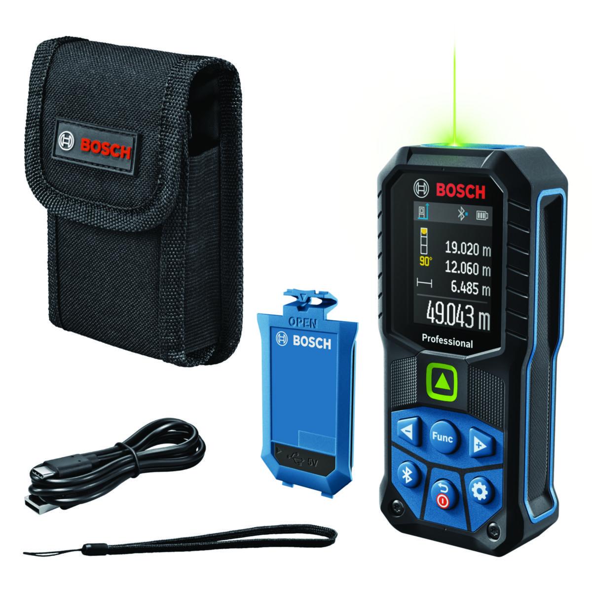 Avståndsmätare Bosch GLM 50-27 CG - AVSTÅNDSMÄTARE BOSCH GLM 50-27 0,05-50 M GRÖN EXTRA BATTERI