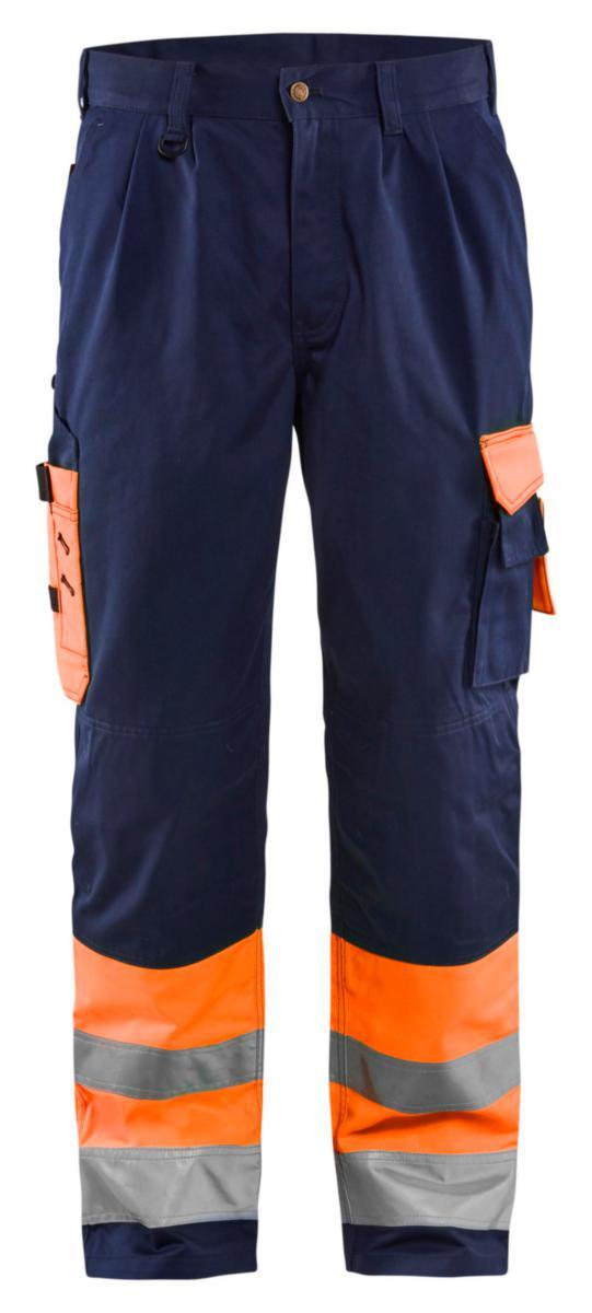 Midjebyxa Blåkläder 1584-1860 - MIDJEBYXA BLK 1584-1860 KL1 VARSELORANGE/MARINBLÅ D116