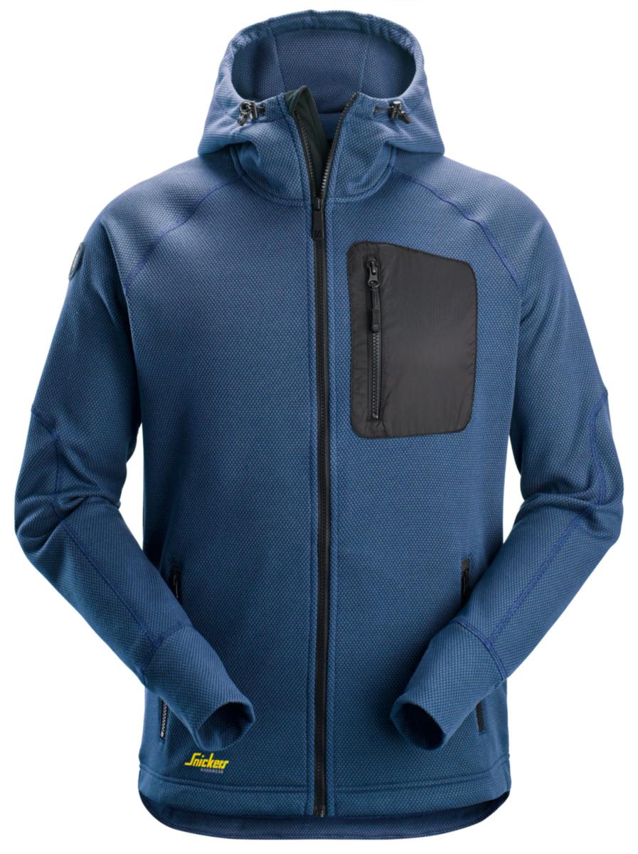Huvjacka Snickers 8041 Flexi Work - HUVTRÖJA SNICKERS 8041-5304 DJUPBLÅ/SV HELZIP FW STL 2XL