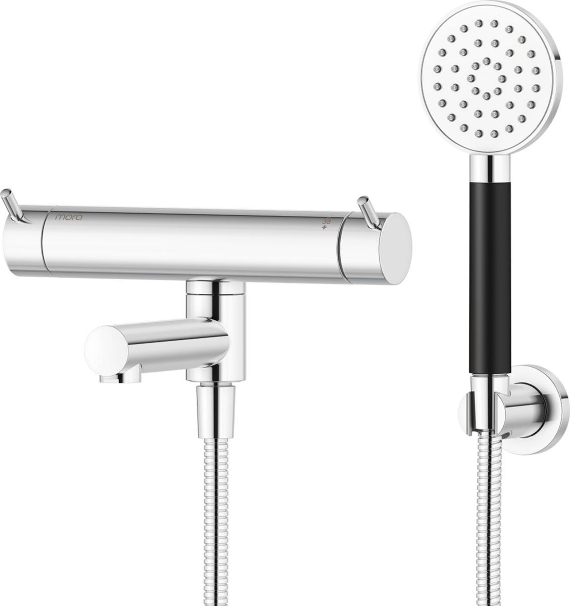 Badkarsblandare INXX II 150c/c, Mora - MORA INXX II BK.BL 150 C/C M.VRIDPIP. KROM