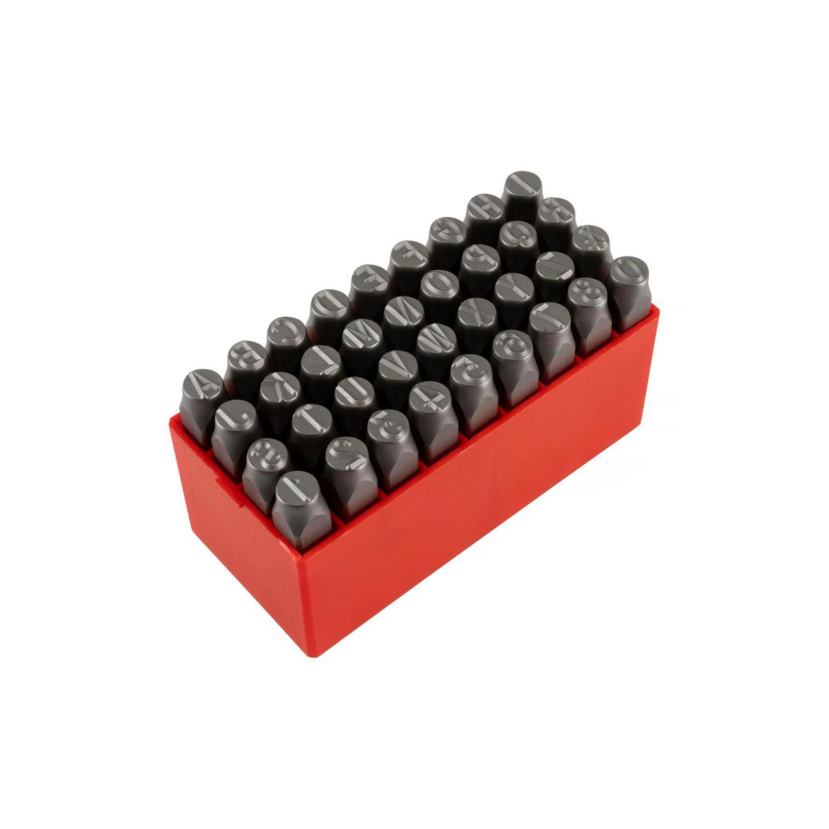 Bokstav- & sifferstans PELA - BOKSTAVS OCH SIFFERSTANS PEL 9MM, 36ST