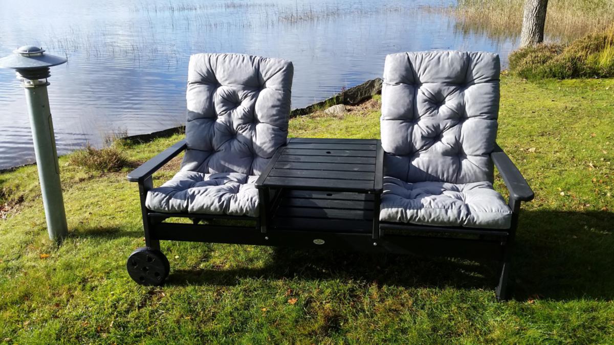 Trädgårdssoffa, Du O Ja - DU O JA SOFFA SVART