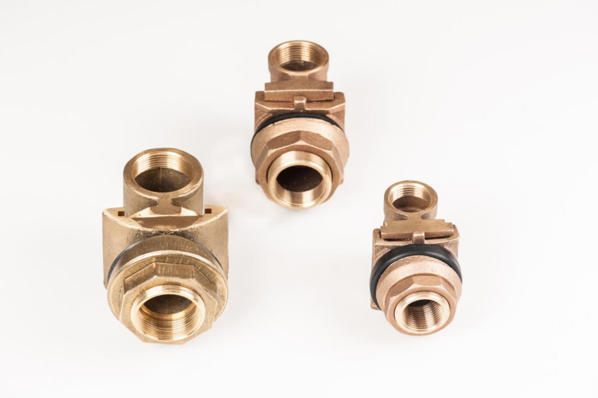 Enkeladapter i mässing CW602N-AZH - 32 ENKELADAPTER CW602N AZH - MÄSSING  130X95MM