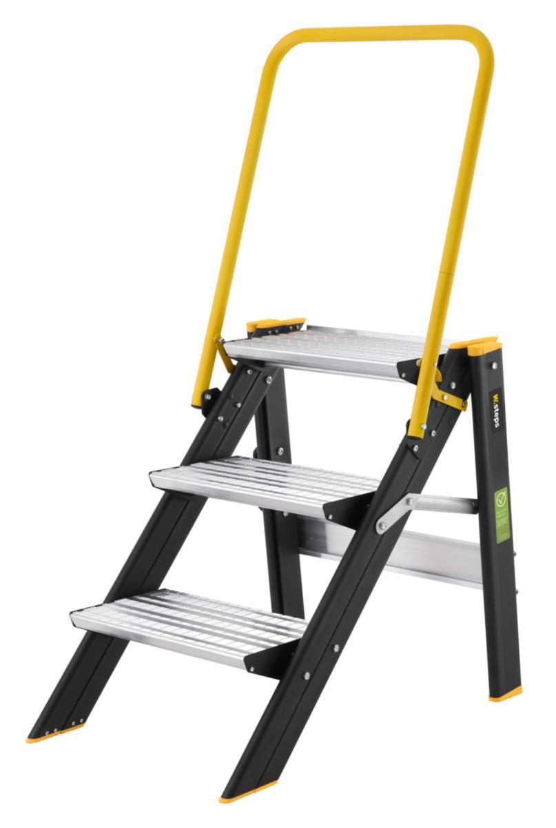 Arbetspall W.steps 5000R+ - ARBETSPALL W.STEPS 5000R+ 3-STEG MED RÄCKE 808043