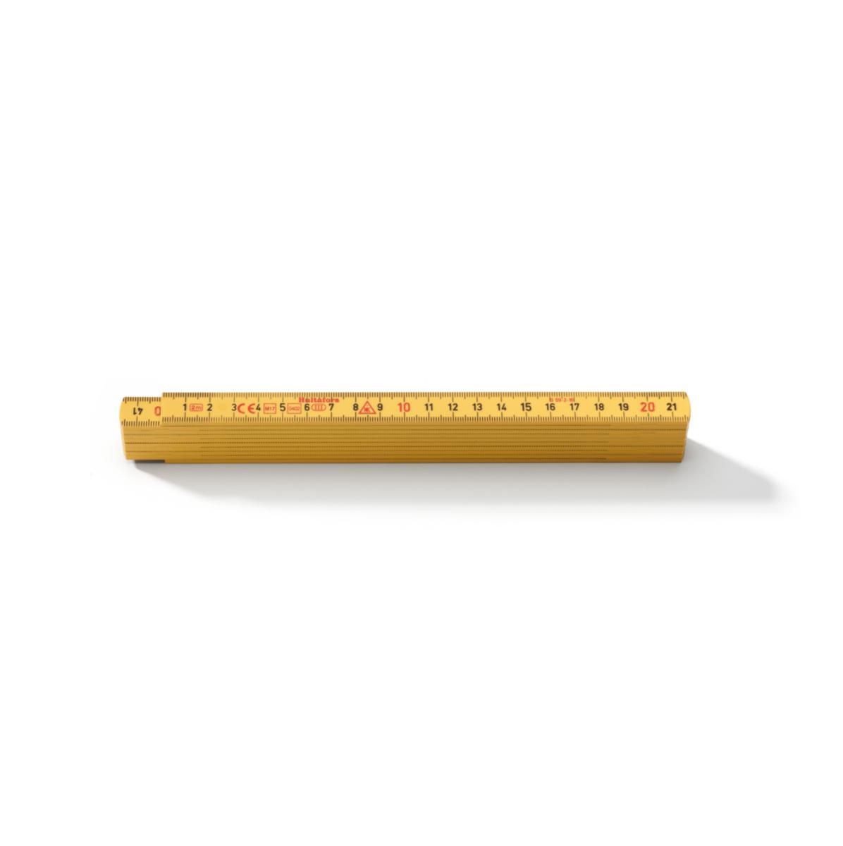 Måttstock Hultafors G59 plast - MÅTTSTOCK HULTAFORS PLAST G59-2M 10 DEL M/M
