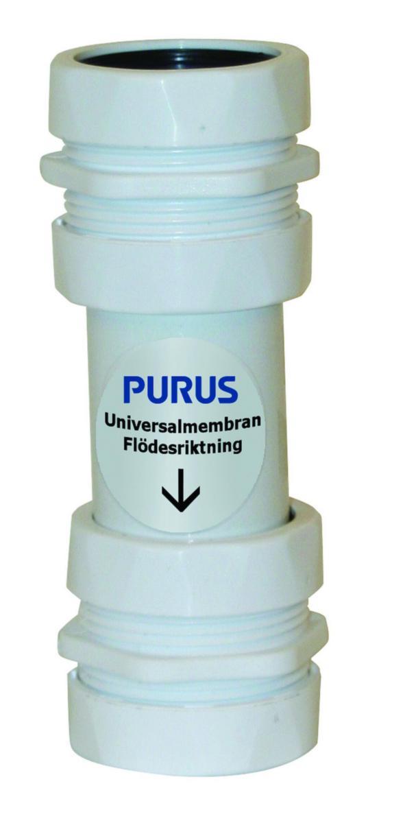 Utloppsrör stående PUM, Purus - PURUS PUM LUKTSPÄRR FÖR VENT. G32/G40 VIT 52611