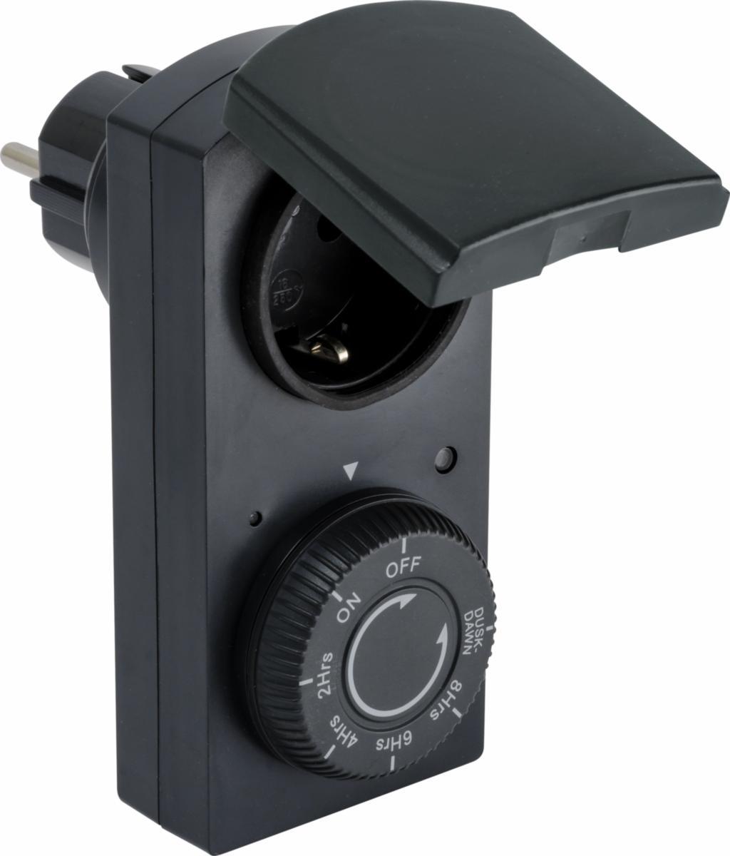 Ljusrelä med timer - SKYMNINGSRELÄ UTOMHUS M TIMER 2-8 TIM. PLUGG IN
