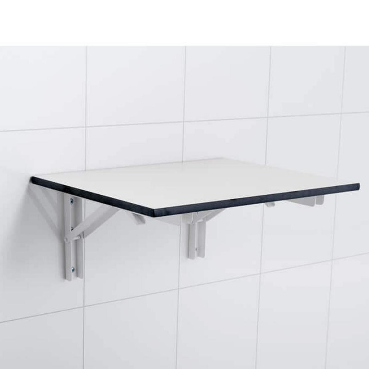 Avlastningshylla fällbar - AVLASTNINGSHYLLA KPAKT LAMINAT SVART KANT FÄLLBAR 400X320X12