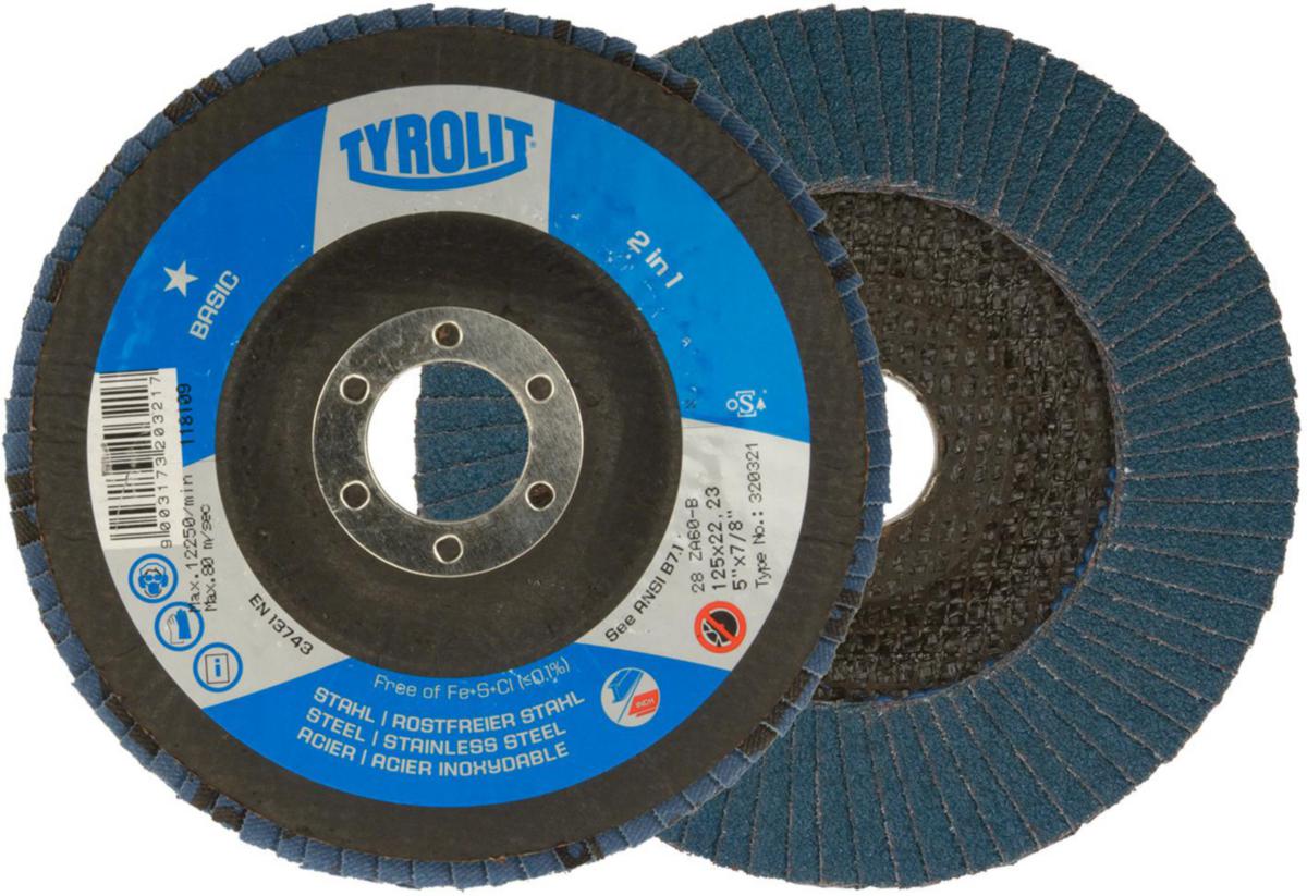 Lamellrondell Tyrolit Basic 2in1 Plan - LAMELLRONDEL TYROLIT BAS 2IN1 125X22.2 ZA60-B 28CLA