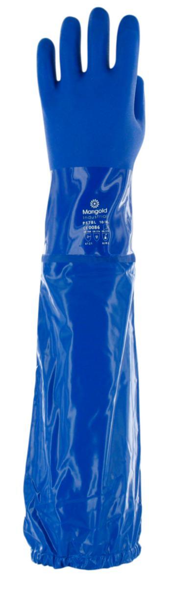 Kemskyddshandske Ansell Versatouch 23-201 - HANDSKE ANSELL ALPHATEC 23-201 BLÅ PVC 62CM STL 7