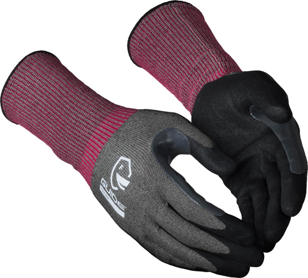 Skärskyddshandske Guide 6606 - HANDSKE GUIDE 6606 NITRILDOPP SKÄRSKYDD F TOUCH STL 8