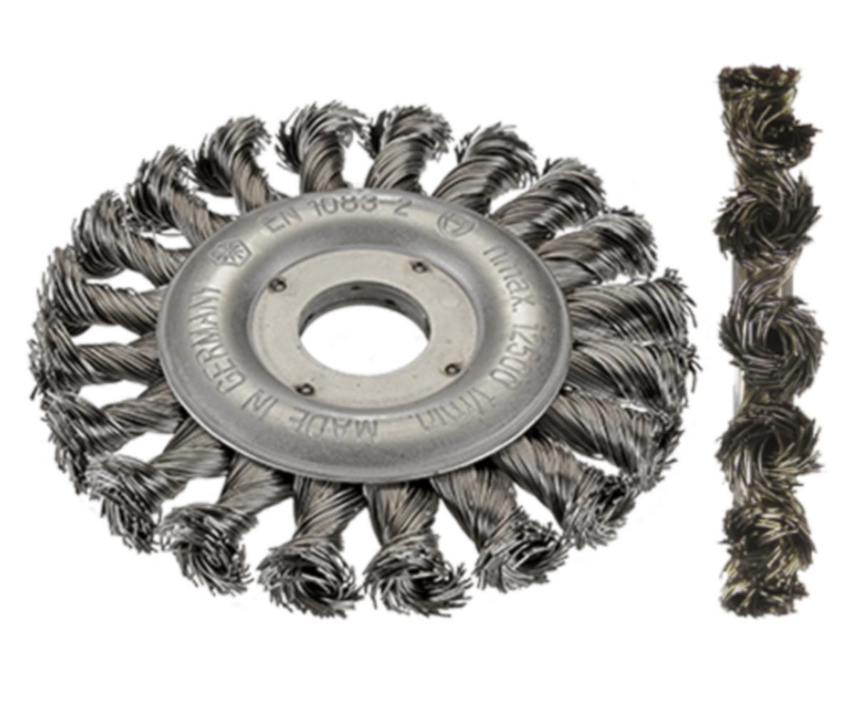 Cirkulärborste Osborn Superior, Virad ståltråd m specialknutar - CIRKULÄRBORSTE OSBORN D115/22,2X13 0,50 VIRAD STÅLTR