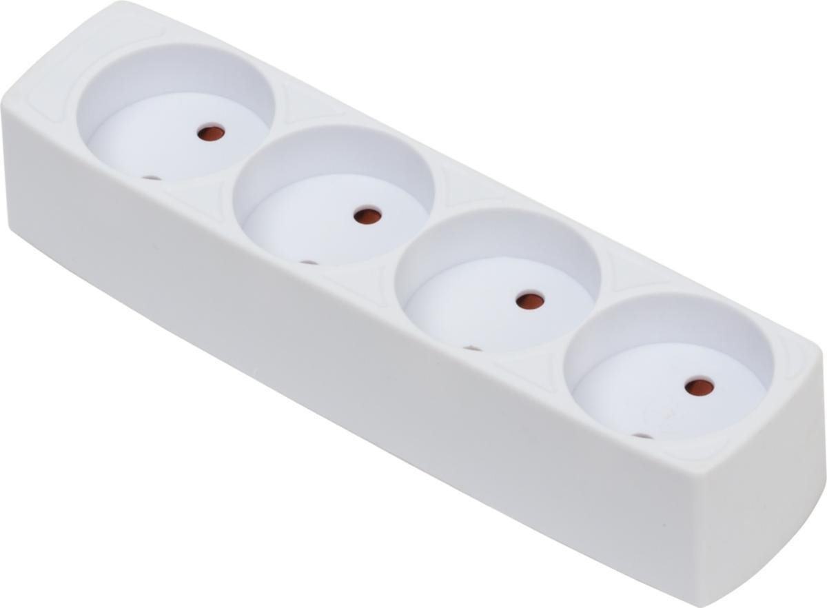 Grenuttag utan kabel, ojordat, 4-vägs - GRENUTTAG 4-V OJORD UT KABEL PETSKYDD VIT