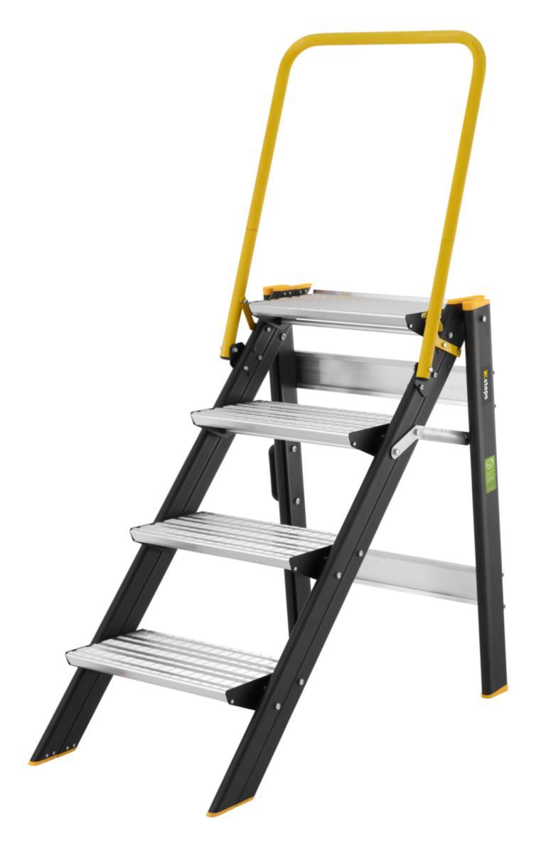Arbetspall W.steps 5000R+ - ARBETSPALL W.STEPS 5000R+ 4-STEG MED RÄCKE 808044