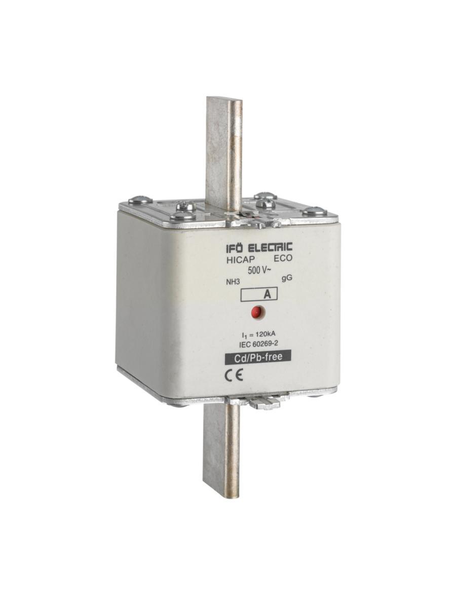 Ifö Hicap, ECO, gG, storlek 3, 500V - KNIVSÄKRING ECO 630A/3 gLgG 500V