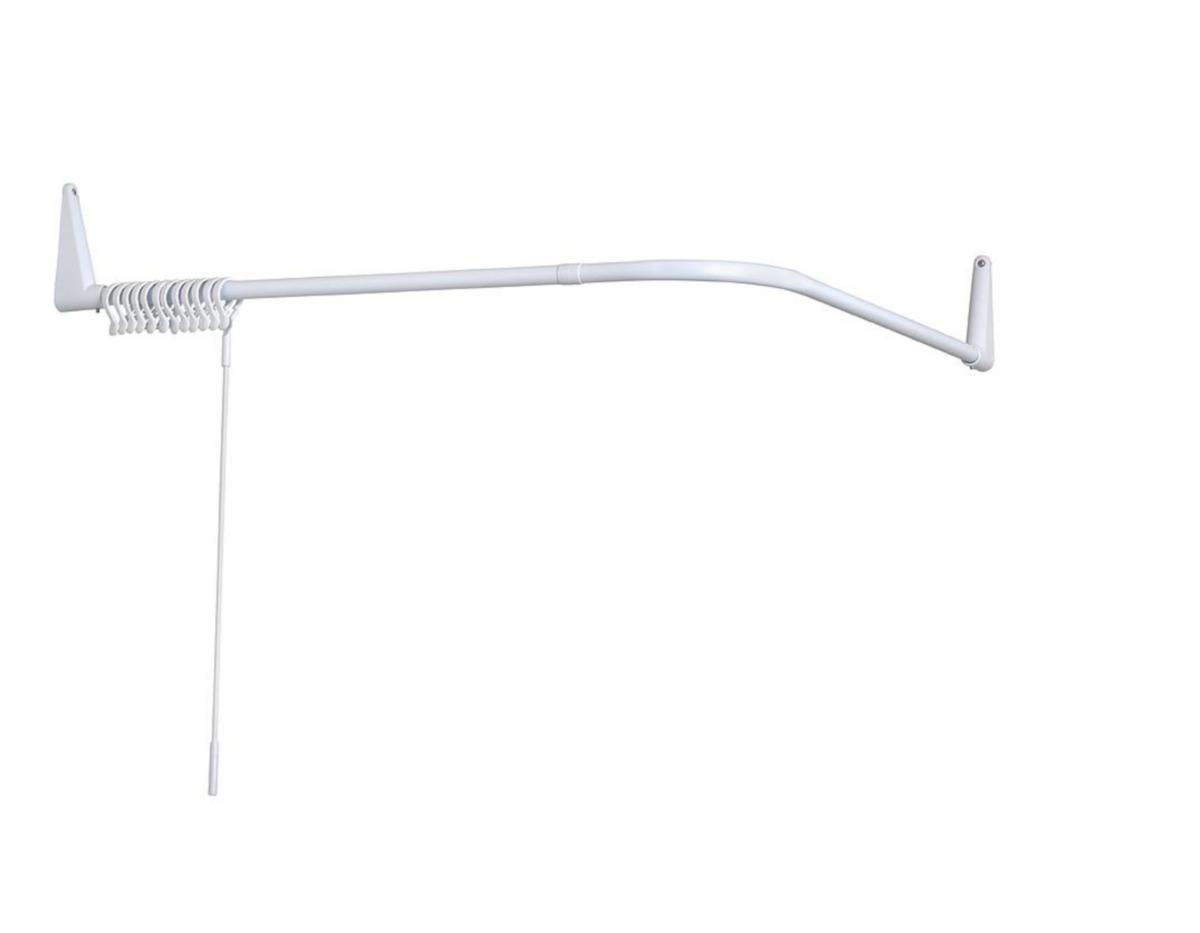 Duschstång Combi 122 - DUSCHSTÅNG 122 COMBI U-FORM/L-FORM 765X120X50MM VIT