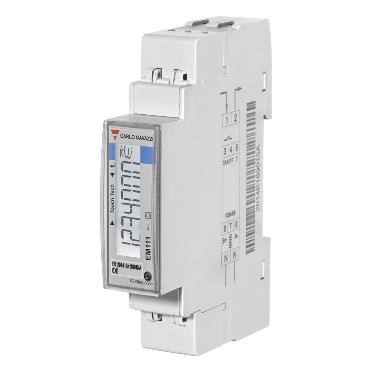 Elmätare EM111 Modbus - ENERGIMÄTARE MID-B 1-FAS RS485 EM111DINAV81XS1PFB