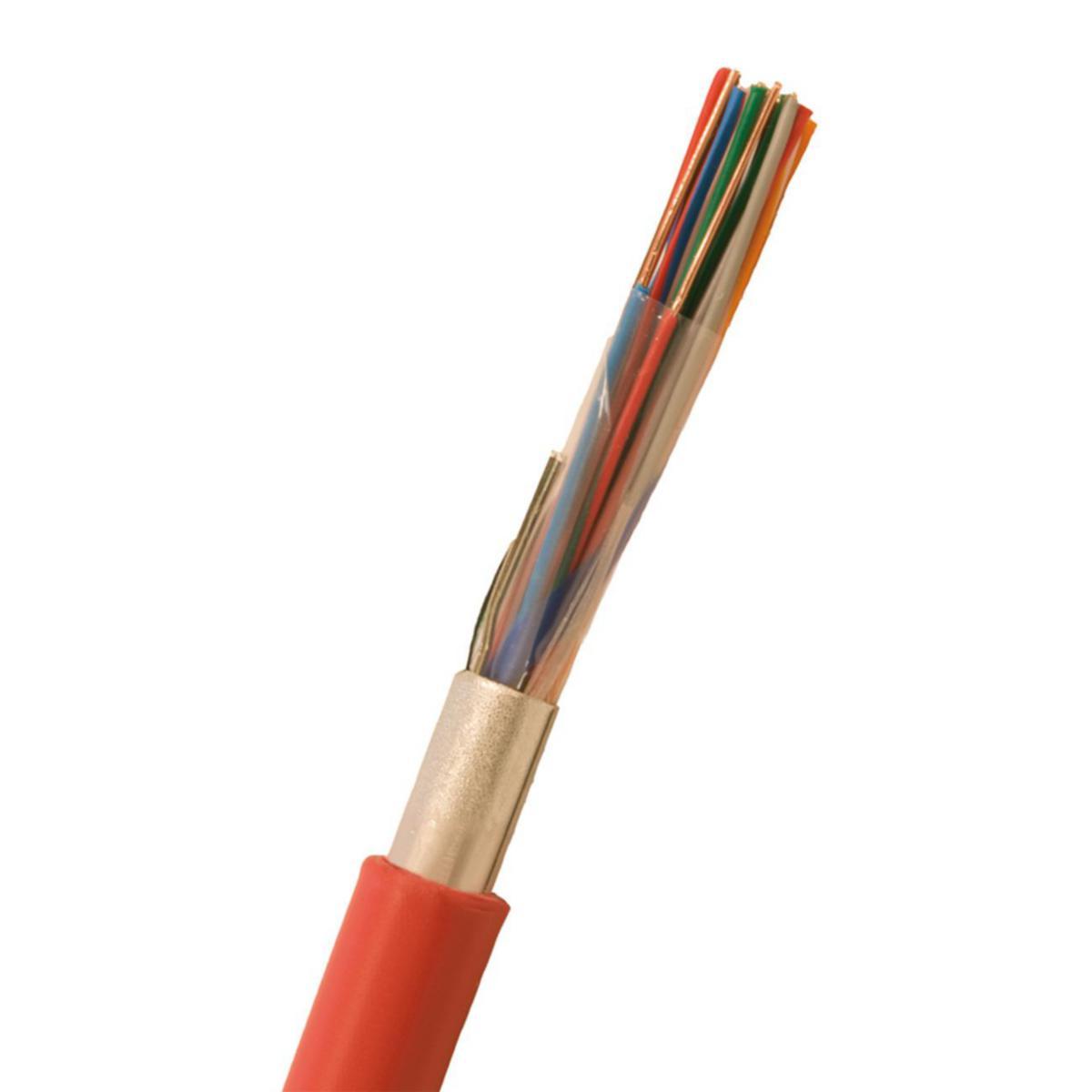 Larm/signalkabel halogenfri ELAQBY röd Dcas2d2a2, Nexans - ELAQBY 20X2X0.6 RÖD (*5) 18456498-803-00