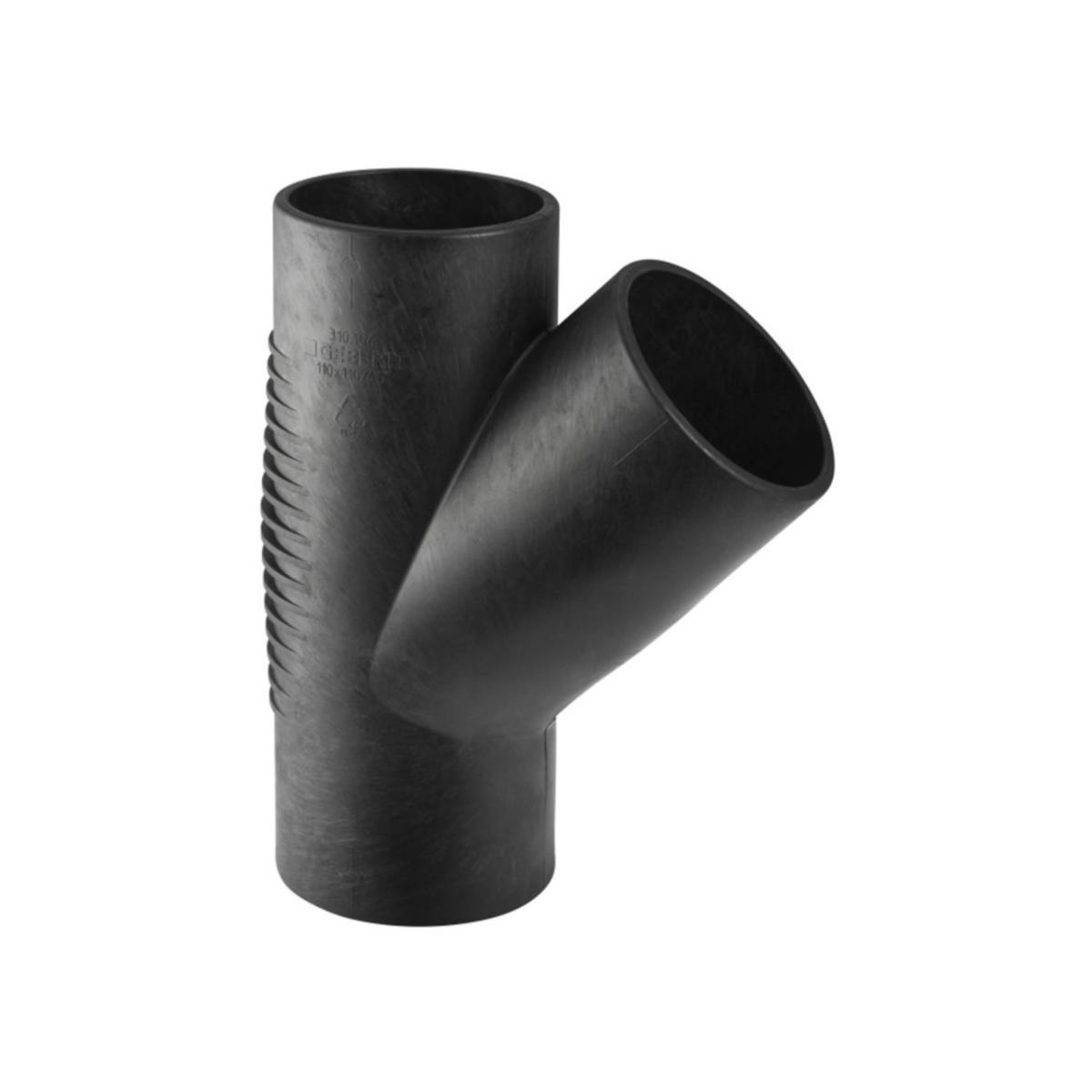 Grenrör utan muff  45°,  Silent –db 20 - 110/110X45 GR. GRENRÖR  SILENT GEBERIT