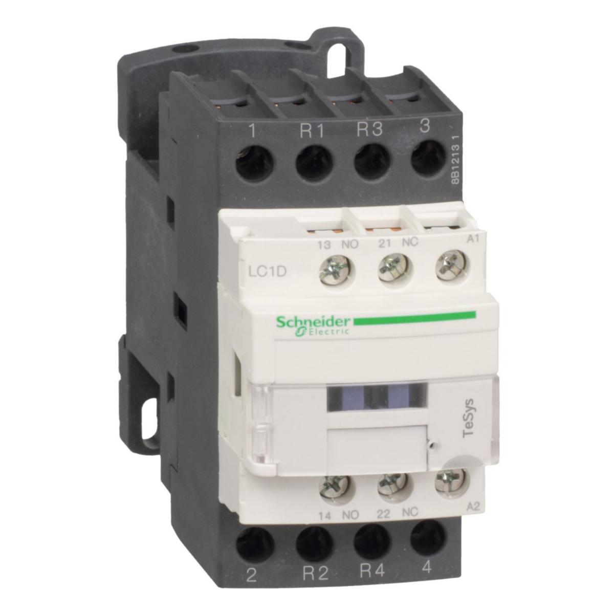 Kontaktor 12-40A LC1D 2 sl + 2 br - KONTAKTOR 40A 2SL/2BR 230VAC LC1D258P7