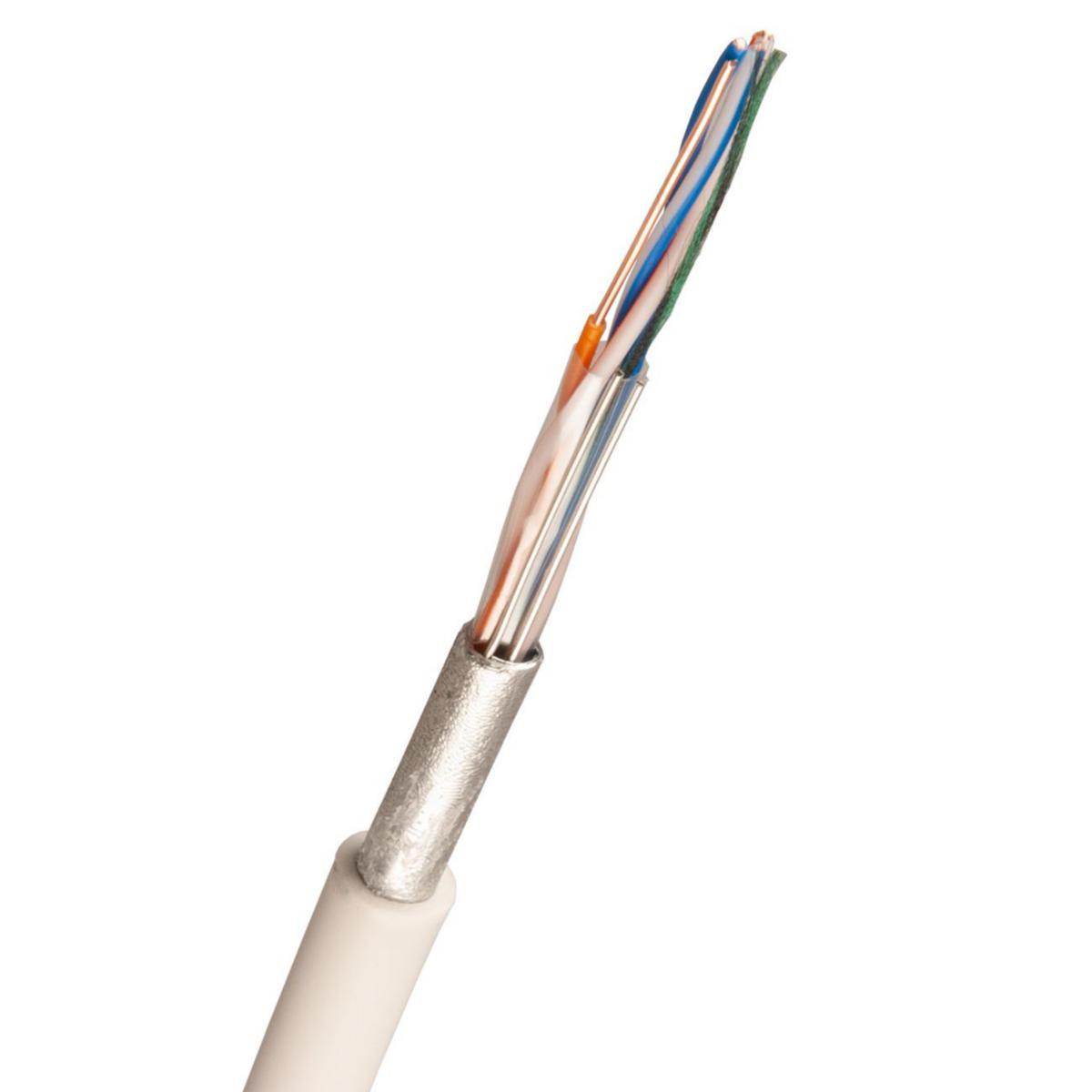 Tele/signalkabel halogenfri ELAQBY vit Dcas2d2a2, Nexans - ELAQBY 2X2X0.6 VIT (*2)           18456040-802-02