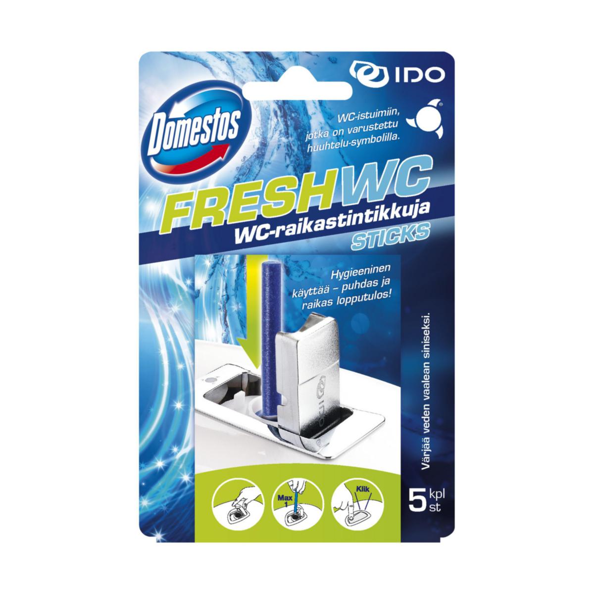 WC Sticks Ocean Fresh Domestos - DOMESTOS FRESH WC-STICKS 5 STAVAR
