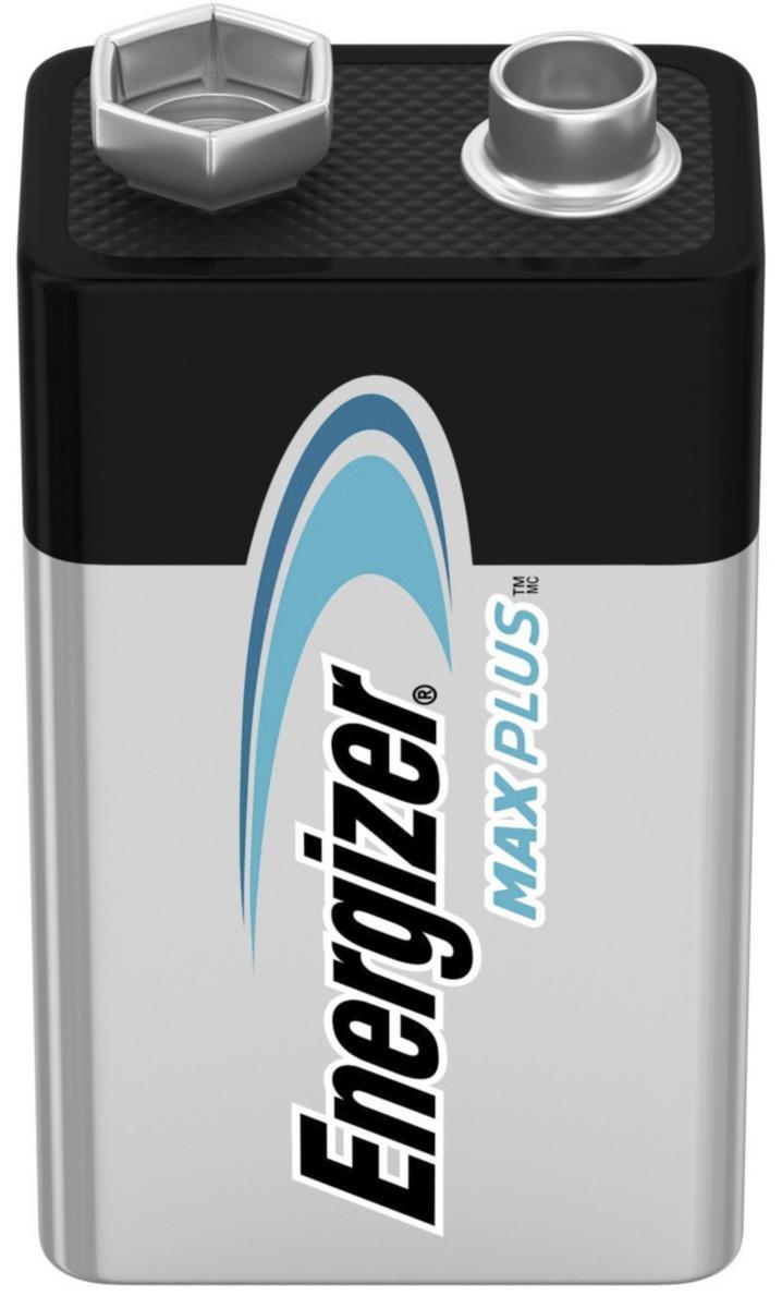 Batteri, alkaliskt, Energizer Max Plus, 9V - BATTERI MAX PLUS 9V 1P ENERGIZER