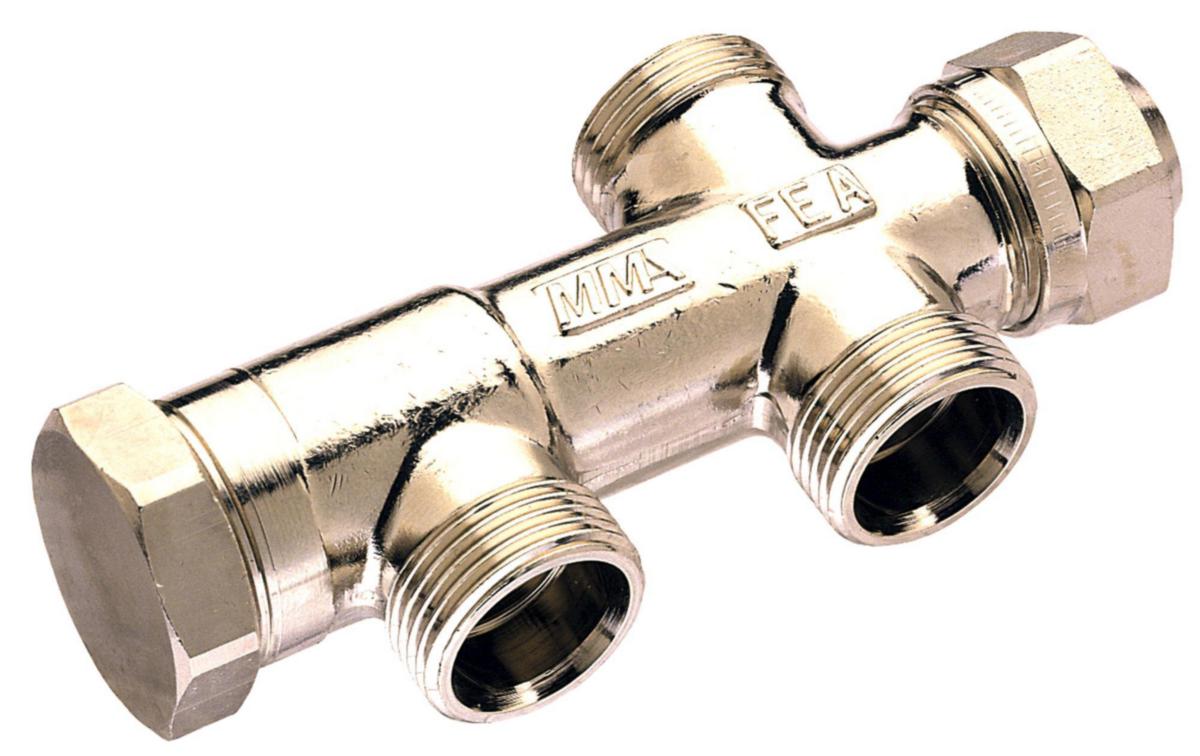 Fördelare till radiatorkoppel FEA-M, MMA - FEA-M MMA 1-RÖRSFÖRDELARE 