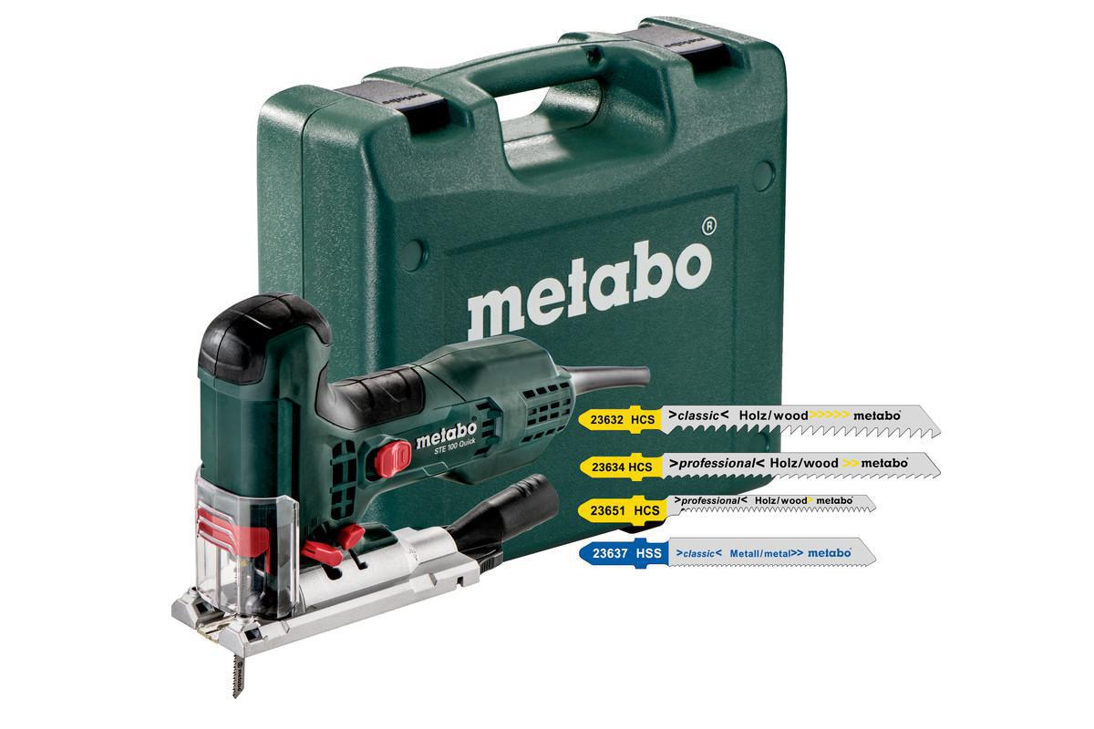 Sticksåg Metabo STE 100 QUICK SET - STICKSÅG METABO STE100 QUICK 710W 1000-3100RPM 20XBLAD LÅDA