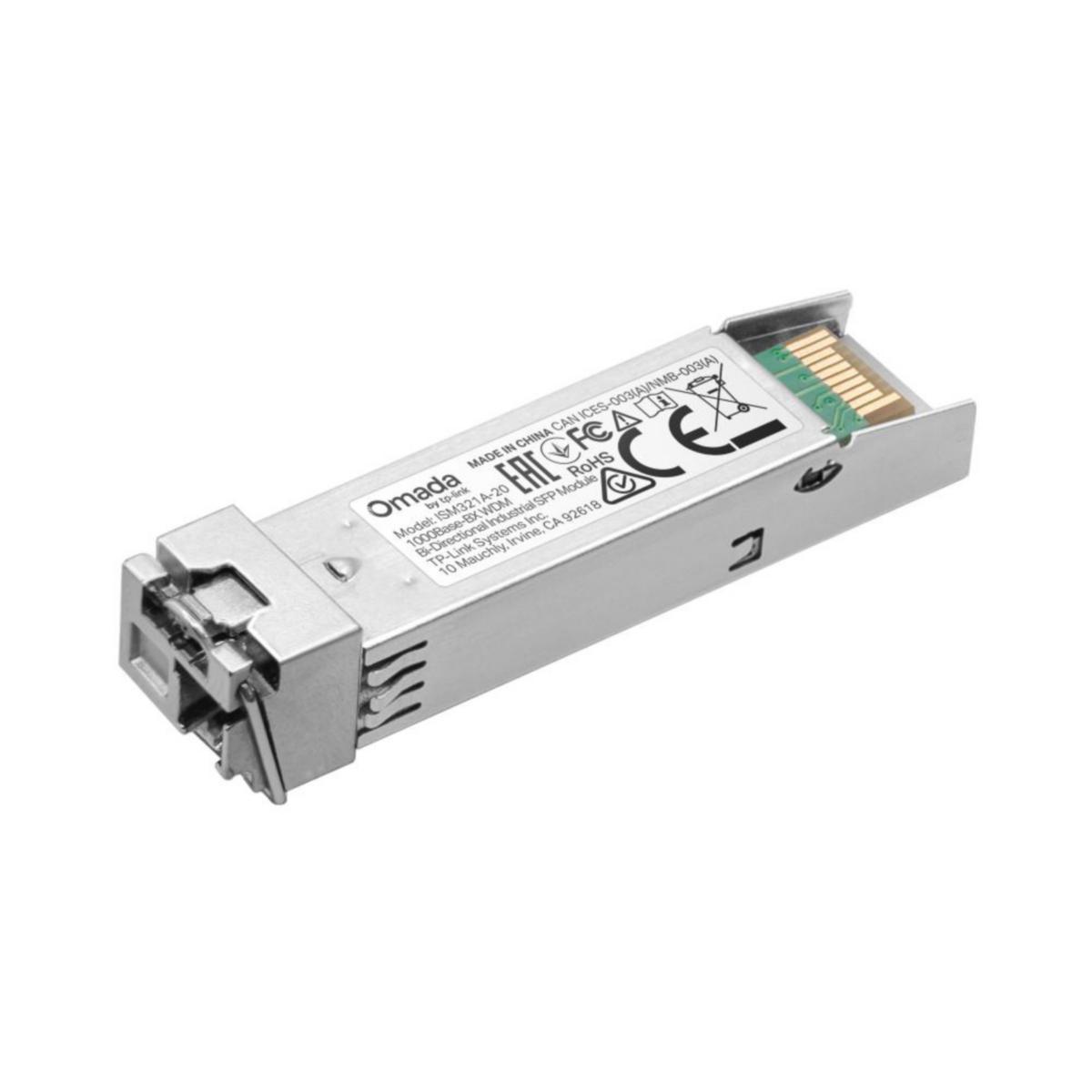 Omada 1000Base-BX WDM Bi-Dir SFP LC, ISM321A-20 - SFP 1550/1310 20KM LC ISM321A ISM321A-20