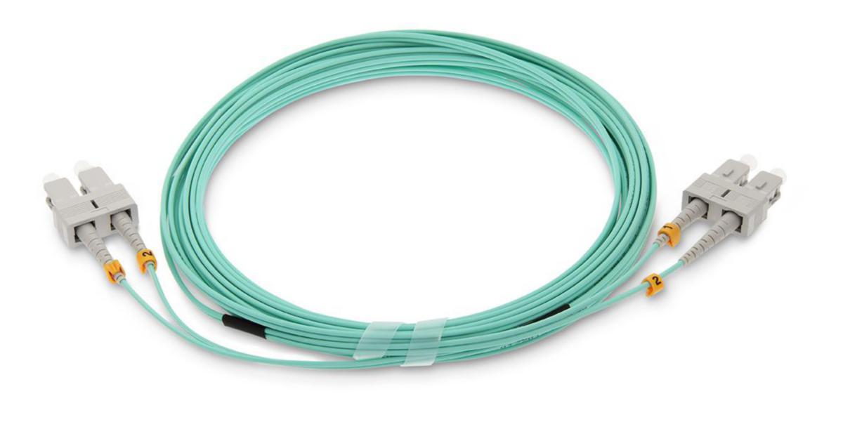 Fiberkablage MM OM3 2xSC-SC 50/125 - 2XSC-SC 50/125 OM3 1M GRÖN 41F-30-SC-SC-01