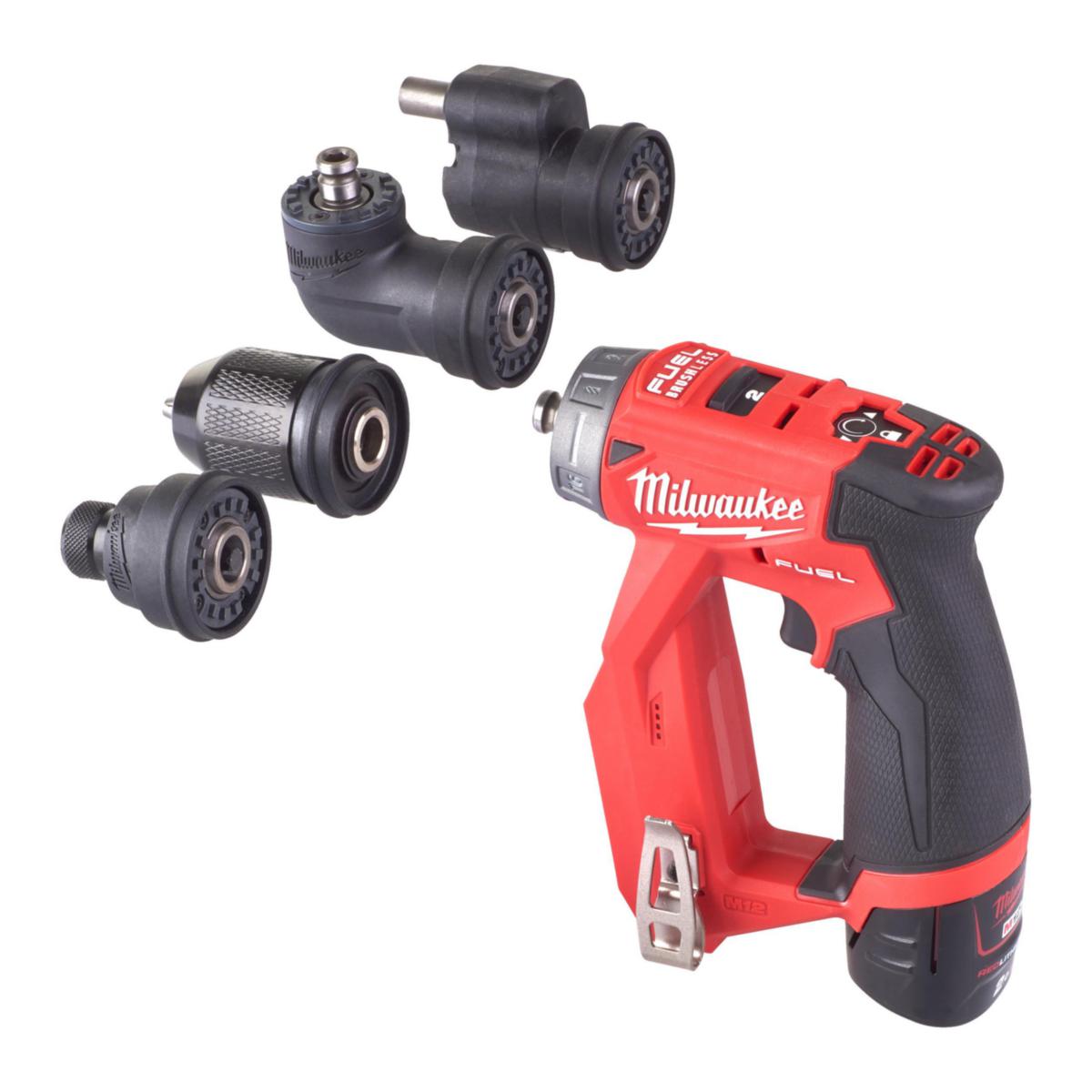 Borrskruvdragare Milwaukee M12 FDDXKIT-202X - BORRSKRUVDRAGARE MILWAUKEE M12 FDDXKIT-202X 2X2AH