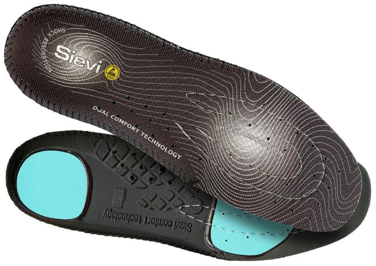 Inläggsula Sievi Dual Comfort 99525 Neutralt fotvalv - INLÄGGSSULA SIEVI 99525 NEUTRA DUAL COMFORT SVART STL 46