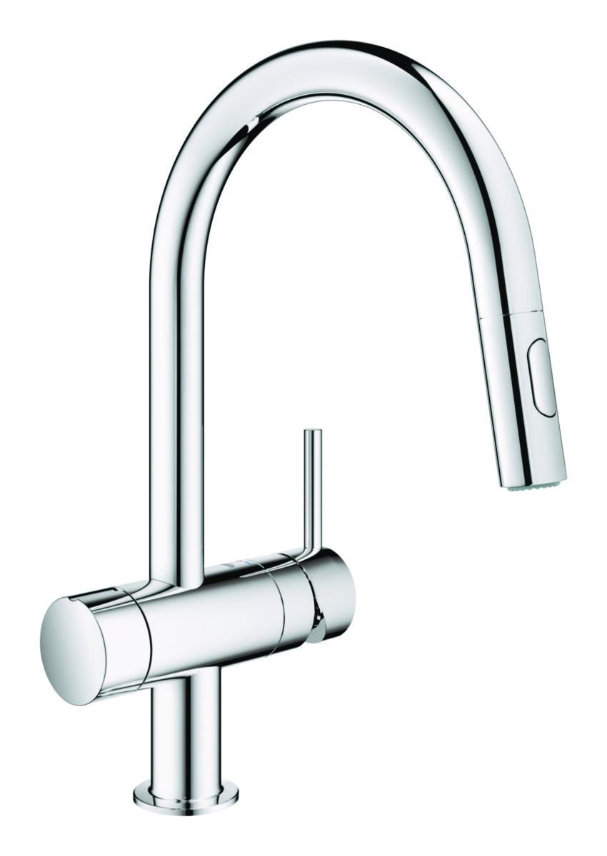 Köksblandare Minta ettgrepp kök, Grohe - GROHE MINTA KÖKSBLANDARE HÖG C-PIP MED DM AVST