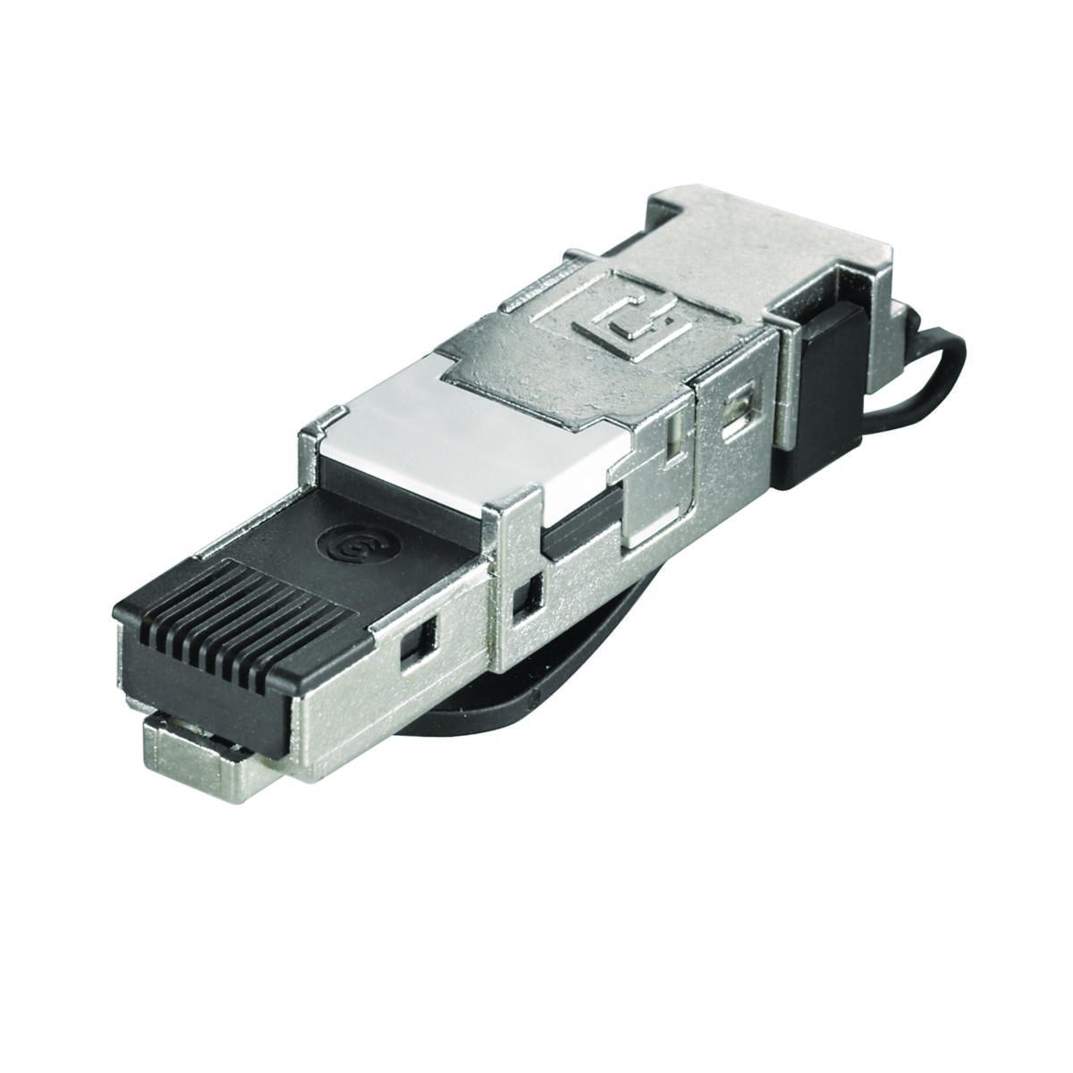 Kontakt RJ45 utan verktyg CAT 6A - KONTAKT RJ45 U VERKT CAT 6A IE-PS-RJ45-FH-BK