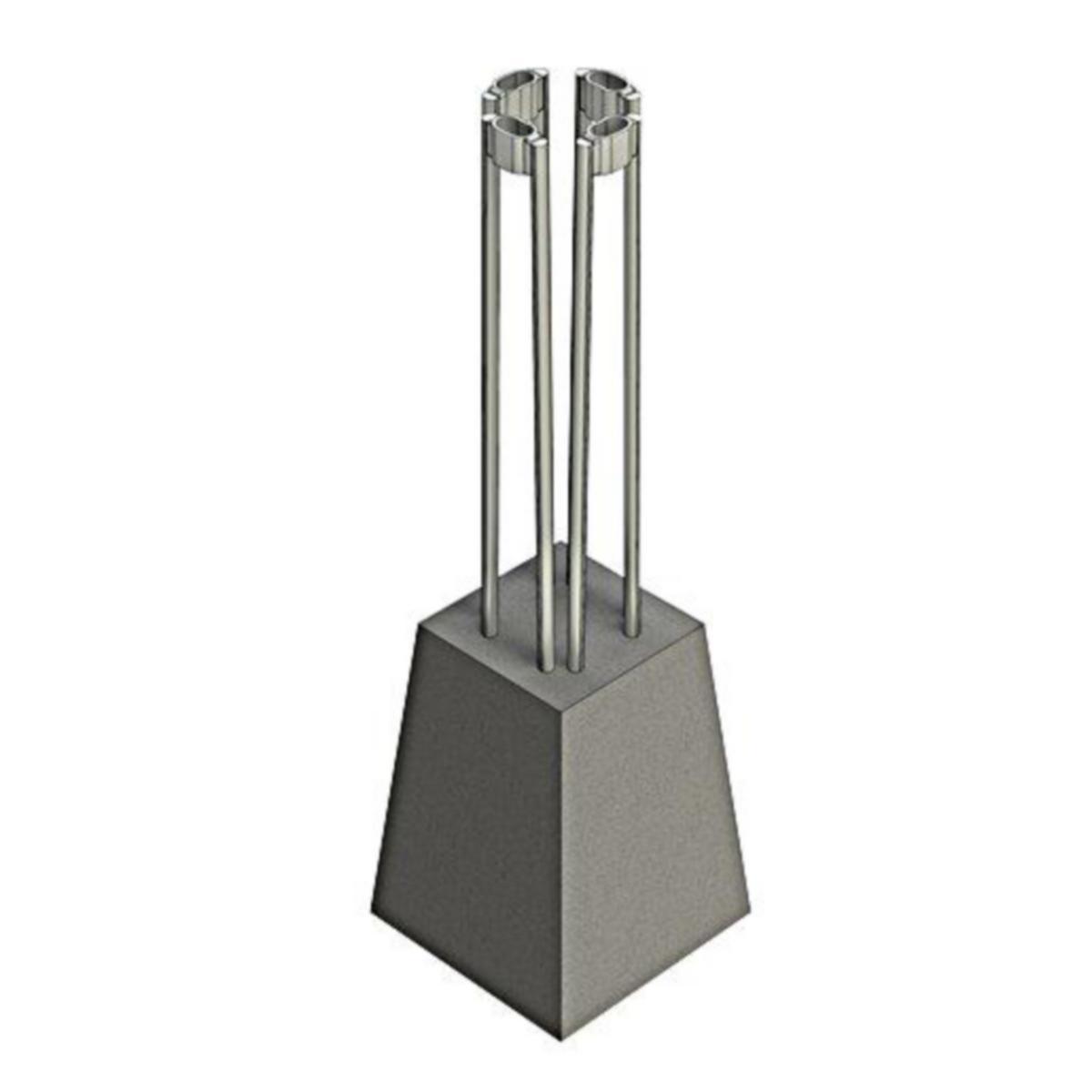 ESV-fundament, Varmförzinkning - FUNDAMENT ESV M8 